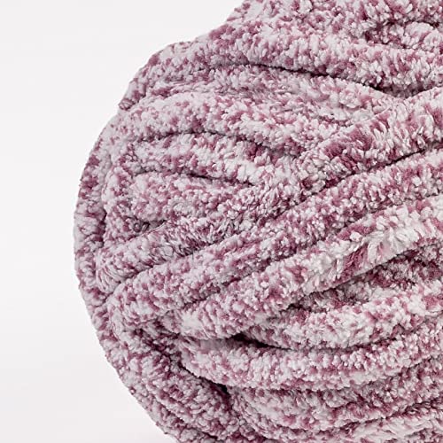 Crafted By Catherine Chunky Heather Solid Yarn - 2 Pack (49 Yards Each Skein), Purple, Gauge 6 Super Bulky - color: Purple, size: 7 oz/ 2 Pack