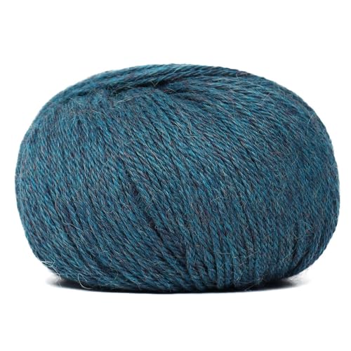 100% Baby Alpaca Yarn 3 Skeins 150g DK Weight Knitting Crochet Aqua Blue | Made in Peru with natural warmth and softness featuring 327yd of premium fiber ideal for scarves shawls sweaters and more - color: Aqua Blue, size: DK