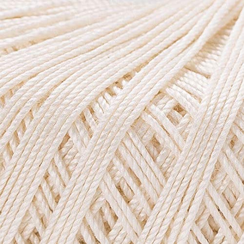 Yarn Art 1 Skein YarnArt Violet,100 Mercerized Cotton Yarn Threads Crochet Lace Hand Knitting Yarn Embroidery Arts Crafts (Cream 6282) - color: 6282