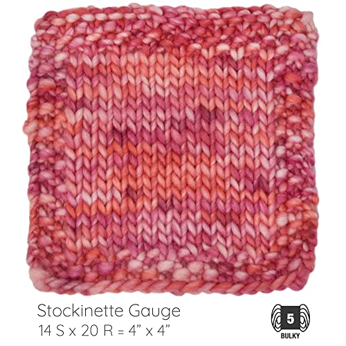 BAE by Living Dreams Yarn. Cuddly, Strong & Super Soft for Next to Skin Winter Knits. 100% Extrafine Merino Bulky Roving Yarn, Mon Amour - color: Mon Amour