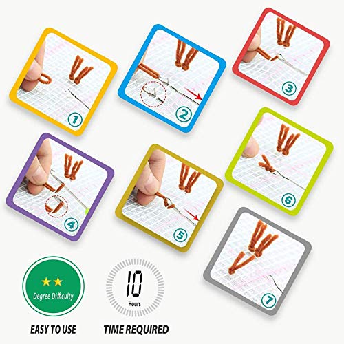 ZFFLYH Love Latch Hook Pillow Kits for Adults Beginners Pre-Printed Cushion | Home Sofa Cushion Cover Preprinted Canvas Crochet Yarn Kits Needlework Crafts Festival Gift for Adults Beginner 17X17 Inch - color: Love a