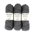 Premium Wool Blend Yarn – 3 Skeins (300g Total), 85% Wool 15% Polyester, for Crocheting&Knitting, Soft Skin-Friendly, Ideal for Scarves, Hats, Blankets & DIY Crafts (26#Dark Heather Gray) - color: 26#Dark Heather Gray
