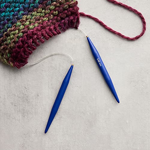 Loops & Threads 16" Plastic Circular Knitting Needles - US 13 / 9mm Knitting Needles for Yarn - 1 Pack - size: US 13 / 9mm