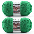 Skinny Chenille Yarn for Crocheting, #2 Green Soft Baby Blanket Fluffy Yarn | 2 Pack of 314 Yds, 3.5 Oz Sport Fingering Weight Fine Yarn, Plush Thin Velvet Yarn for knitting Blankets, Amigurumi Yarns - color: Dark Green