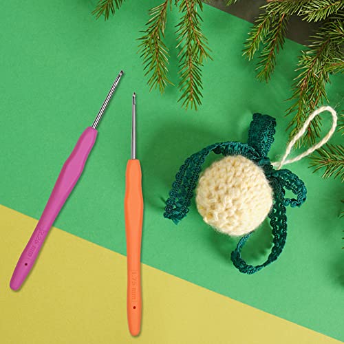 Small Sizes Crochet Hooks 5 pcs Lace Crochet Needles (1.75mm - 2.75mm) QLRFFLJOY Crochet Hook Set DIY Yarn Weaving Tool for Embroidery Thread, Lace Knitting and Fine Work