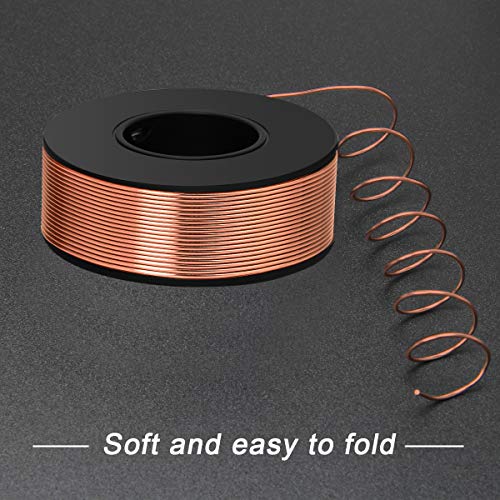 Luxiv 8/12/18 Gauge Aluminum Craft Wire, 1/2/3mm Silver/Gold/Copper Wire | Aluminum Wire And Storage Spool, Various Sizes and Colors For Jewelry Making, Sculptures, Crafts And Plant Support - color: copper, size: 18gauge(1mm)