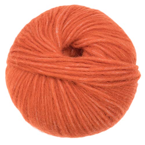 (Set of 3) Baby Alpaca Merino Wool Yarn [426 Yards Total] Rust, #4 Worsted - color: Rust