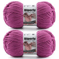Skinny Chenille Yarn for Crocheting #2 Purple Soft Baby Blanket Fluffy Yarn | 2 Pack of 314 Yds, 3.5 Oz Sport Fingering Weight Fine Yarn, Plush Thin Velvet Yarn for knitting Blankets, Amigurumi Yarns - color: Violet