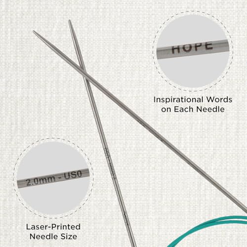KnitPro The Mindful Collection Fixed Circular Needles 16" (40cm) | US Size 0 (2mm) - size: US 0 (2mm)