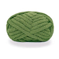 Chunky Knit Chenille Yarn for Hand Knitting Blankets, Super Soft Big Jumbo Blanket Yarn (Olive Green) - color: Olive Green