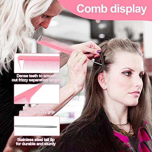 SWEET VIEW Crochet Needles for Hair | With Edge Brush, Bristle Brush, Rat Tail Comb, Gator Clips, Latch Hook for Hair