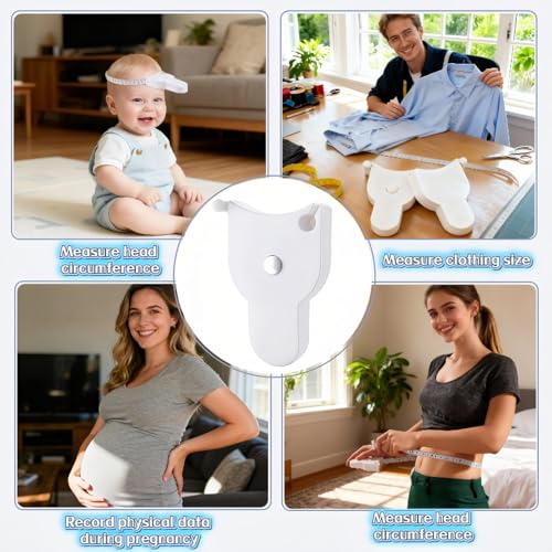 60"/150cm Dual Scale Auto-Lock Tape Measure for Body - Retractable Y-Type, Waist Hip Arms Measuring, Fitness & Sewing, Portable Handheld Tape Measure