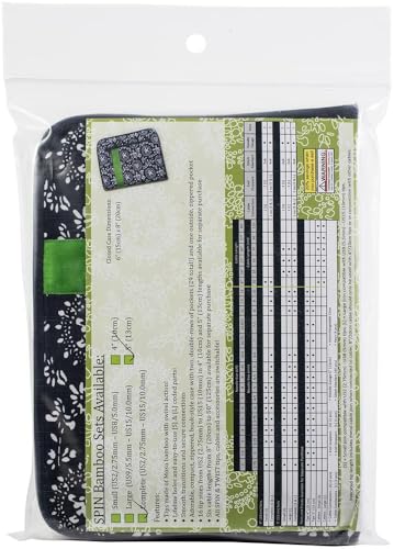 ChiaoGoo Spin Bamboo Complete Set, 5-inch (13 cm) | US 2 - 15 (2.75-10 mm) [S][L] - size: US 2-15