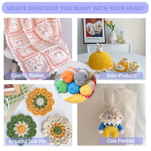 LUCKY BALL Milk Cotton Yarn, 100g / 240 yd 60% Cotton 40% Acrylic #2 Fine Sport Yarn, Soft Crochet & Knitting Yarn for Amigurumi Dolls, Baby Items, Flowers, Hats, Sweaters, Blankets(Forest Green) - color: 08-MC01
