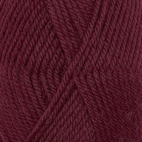 100% Superwash Wool Yarn 6 Skeins 300g DK Weight Knitting Crochet Burgundy | Sourced from Peru for breathable warmth and 654yd total length per 300g pack ideal for soft baby garments hats and sweaters - color: Burgundy