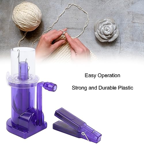 Embellish Knit Machine,Plastic Light Portable Manual Spool Knitter Hand Operated Knitting Tool for DIY Craft Ornament