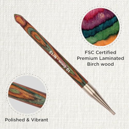 KnitPro Symfonie Afghan/Tunisian Crochet Hook | 10.00mm - size: 10.00mm