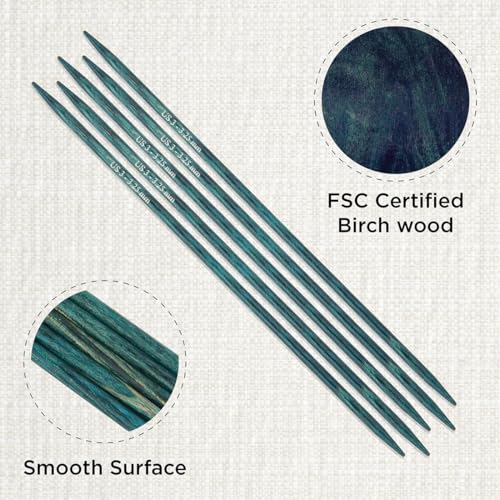 KnitPro Dreamz Double Pointed Needles 8" (20cm) | US Size 3 (3.25mm) - size: US 3 (3.25mm)