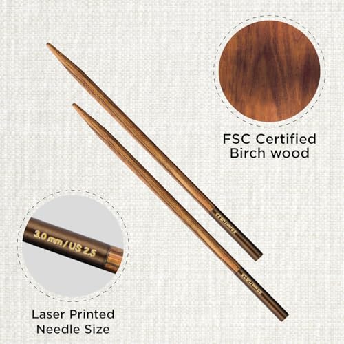 KnitPro Ginger Interchangeable Circular Needles 5" (13cm) | US Size 2.5 (3mm) - size: US 2.5 (3mm)
