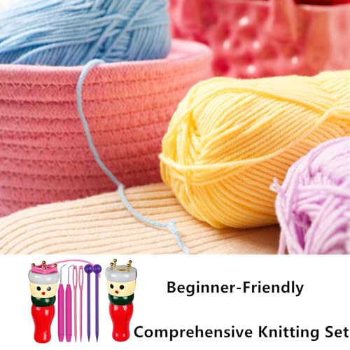 FJYXCHENXM French Knitter Tool, 2 Set, Wooden Doll Knitting Set | Bracelet Knitting Tool, Knitting Spool, Knitting Doll, Knitting Toy, For Making Bracelets