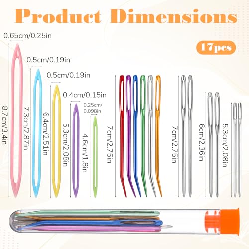 Assorted Yarn Needles Darning Tapestry Large Sewing Eye Weaving Needle | Big Darning Crochet Wool Finishing Knitting Needles for Thick Bulky Yarn