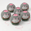 Yarn Ball Sleeve, Stretch Center Pull Yarn Cake Cover Keeps Yarn Organized | 6 Pack Reusable Yarn Cozy Holders for Knitting, Crochet & Craft Projects, Soft Elastic Bunny Skein Covers