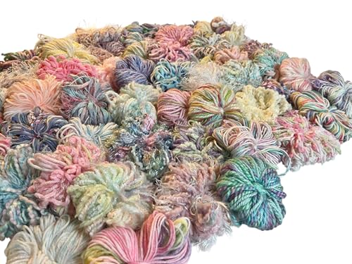 10 Pack of Assorted Light Colors/Pastel Novelty Yarn