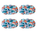 4 Balls Pomp-A-Doodle Yarn,100% Polyester Jelly Bean POM-POM Ball Yarn for Crochet Knitting Blanket Mat Pet Nest 600g (Sunny Love) - color: Sunny Love