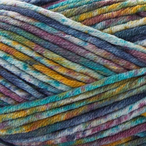 Loops & Threads Fruit Bulky Twist Multi Yarn – Bulky Weight Yarn for Knitting, Crochet, Weaving, Arts & Crafts, 15 Pack - color: Fruit