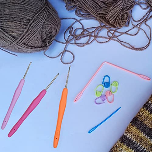 Small Sizes Crochet Hooks 5 pcs Lace Crochet Needles (1.75mm - 2.75mm) QLRFFLJOY Crochet Hook Set DIY Yarn Weaving Tool for Embroidery Thread, Lace Knitting and Fine Work