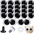 MUCUNNIA 20pcs 45mm Clear Moon Safety Eyes for Crocheting With Washers Clear Safety Eyes for Amigurumi 3D Large Crochet Safety Eyes Clear Safety Eyes for Painting Teddy Bear Crochet Toy Christmas Deco - size: 45mm