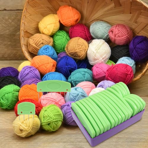 Verkelly Knit Blocking Pins Combs Set, Green, 20 Pcs | Knit Blockers, For Knitting, Crochet, Lace, Needlework Projects - color: Green