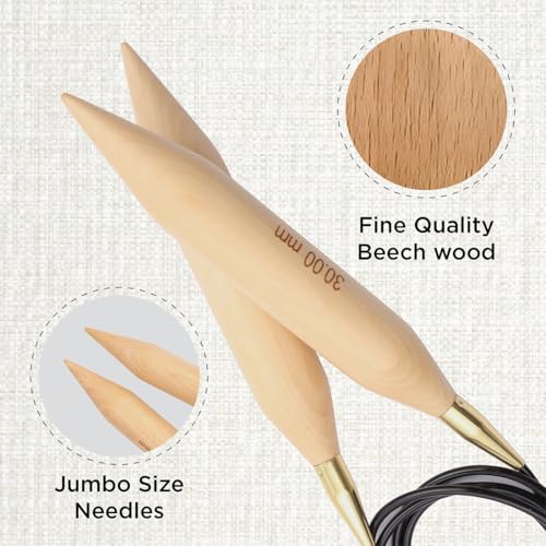 KnitPro Jumbo Fixed Circular Needles 47" (120cm) | 30.00mm - size: 30.00mm