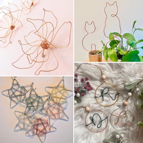 8 Gauge Aluminum Wire for Craft 32.8FT Copper Bendable Aluminum Wire Bulk | 3mm Flexible Aluminum Armature Crafting Wire Roll for Sculpting DIY Jewelry Making - color: Copper, size: 8 Gauge