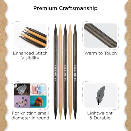 Knitter’s Pride Day & Nite Double-Point Needle 8""(20cm) - US 10.5(6.5mm) - size: 6.50mm