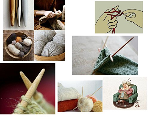 55Pcs 5.1 Inch Length 11 Size of Diameter Double Pointed Bamboo Knitting Needles (5'' Set 11)