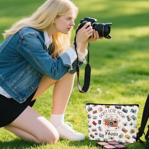 Photographer Gifts Makeup Bag - Photography Gifts Cosmetic Bag for Photographers Women Teacher Friends Photo Lovers, Waterproof Travel Toiletry Organizer Foldable Zipper Pouches - style: Photographer