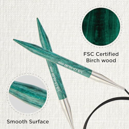 KnitPro Dreamz Fixed Circular Needles 16" (40cm) | US Size 15 (10mm) - size: US 15 (10mm)