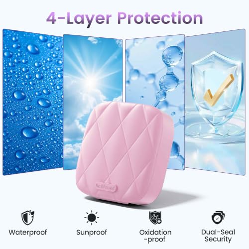 Betife Premium Pill Organizer 2 Times a Day (Pink) - color: Pink