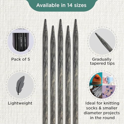KnitPro Dreamz Double Pointed Needles 8" (20cm) | US Size 7 (4.5mm) - size: US 7 (4.50mm)