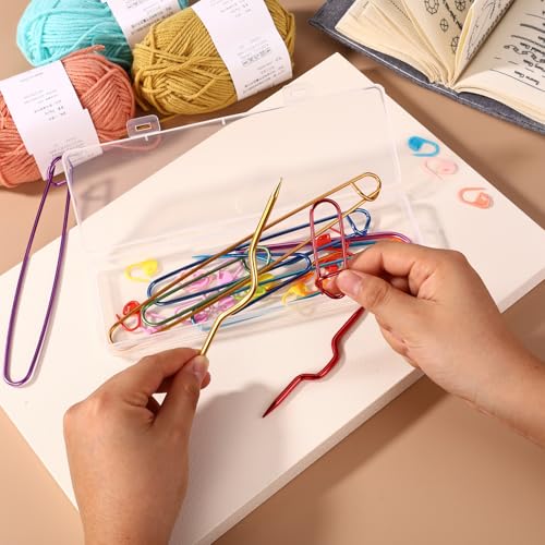 32pcs Knitting Tool Set, Multi-Color Weaving Tool Accessories | Includes Knitting Needle Holder Cable Braiding Needles & Crochet Counter for Sewing Weaving Sweaters Crafts - style: Set 3