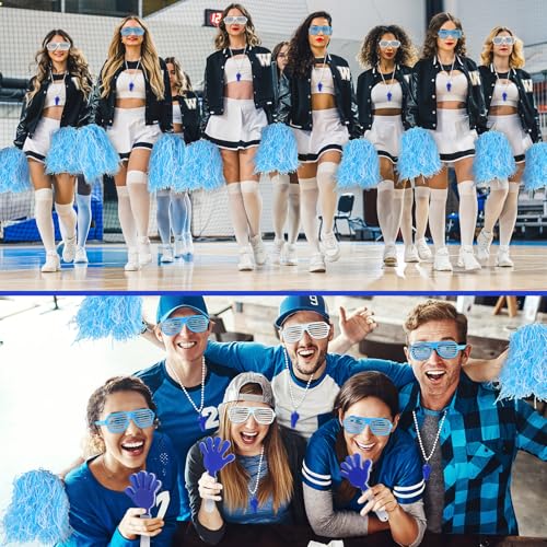 Realspring 148 Pcs Team Spirit Accessories for Sport Events - color: Blue White