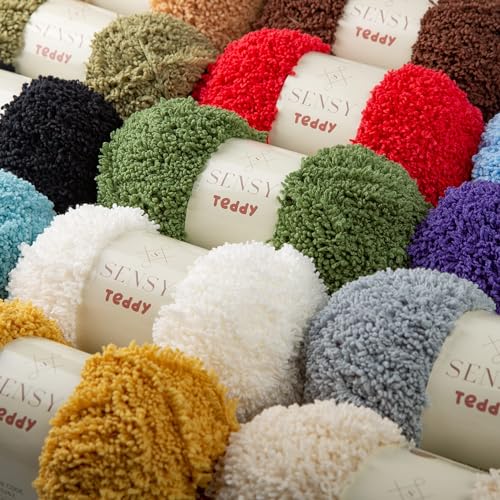 S Sensy Teddy- Micro Polyester Amigurumi #5 Bulky Yarn Khaki 109 Yards 4 oz - color: Khaki, size: 1 Skein