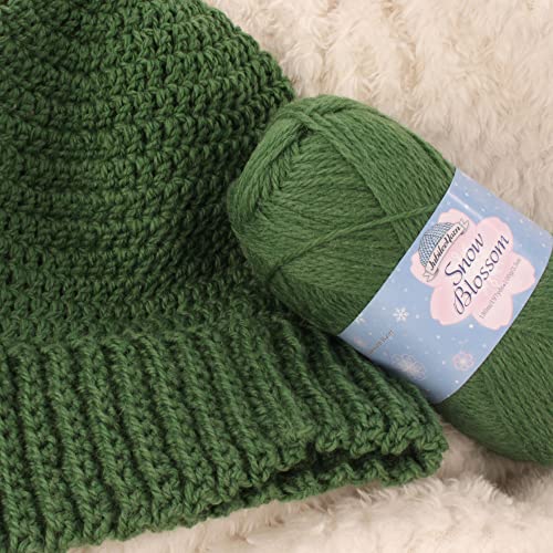 JubileeYarn Snow Blossom Yarn - DK Superwash Wool - Black - 2 Skeins - color: 01 Black, size: 2 Skeins