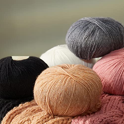 100% Inner Mongolian Cashmere Yarn Luxurious Hand Knitting Yarn Home Necessity for DIY Crafts - color: Khaki, size: 1 ball