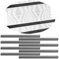 Flutesan 8 Pcs Knitting Chart Keeper Magnet Replacement Set Cross Stitch Line Keeper Knitting Pattern Holder Fold up Pattern Holder, Only Magnet (Large Size) - size: Large Size