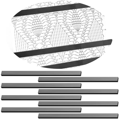 Flutesan 8 Pcs Knitting Chart Keeper Magnet Replacement Set Cross Stitch Line Keeper Knitting Pattern Holder Fold up Pattern Holder, Only Magnet (Large Size) - size: Large Size