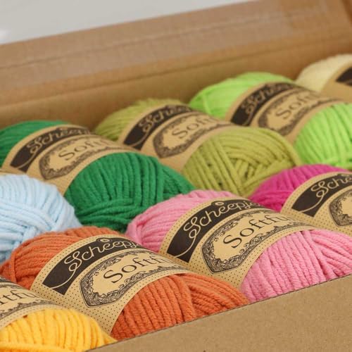 Scheepjes Softfun Color Pack, 12x20g - Summer Party, Cotton/Acrylic Blend - color: Summer Party