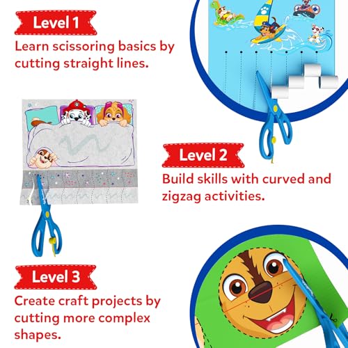 Skillmatics Snip Snip PAW Patrol, Scissor Skills, Felt Craft, Gift for Kids | Cutting Activity Book for Preschool, Safety Scissors, Fine Motor Skills, Screen-Free, Learning Toy, Toddlers, Ages 3, 4, 5 - style: 2. PAW Patrol