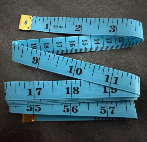 2pcs Soft Tape Measure Double Scale Measuring Tape Body Sewing Flexible Tailor Craft Vinyl Ruler for Weight Loss Medical Body Measurement, Has Centimetre Scale on Reverse Side 60-inch Blue - color: 2pcs Blue -60 inch